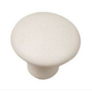 Laurey Ceramic Knobs 03982 1-3/8in Mesa Knob Parchment Matte Finished, 2 Pack